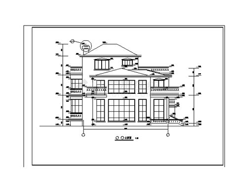 2套豪华公馆式别墅设计施工cad图纸居住建筑土木在线