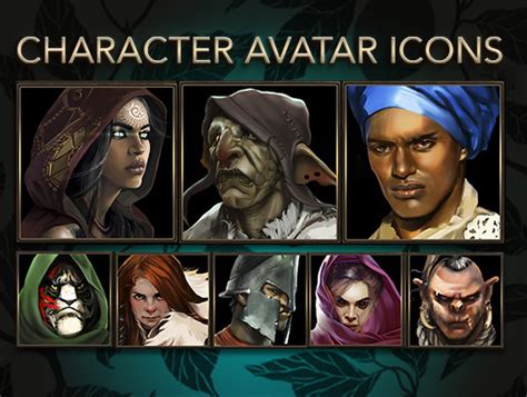 Fantasy Rpg Character Avatar Icons 2d 图标 Unity Asset Store