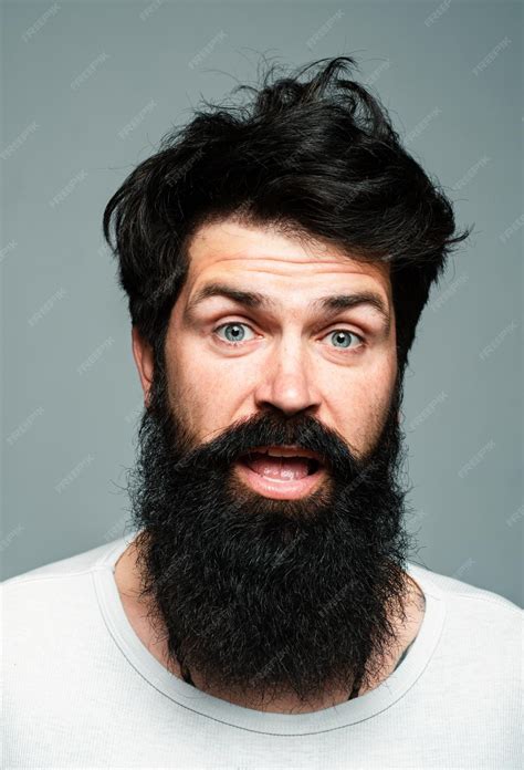 Premium Photo Funny Face Surprised Handsome Man Shocked Male Model