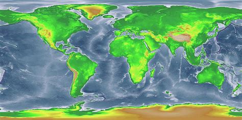 Ice Age Water Level Map