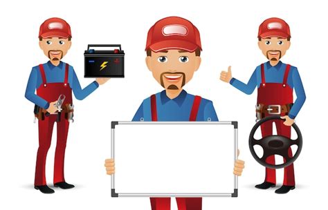 Premium Vector Technician Set