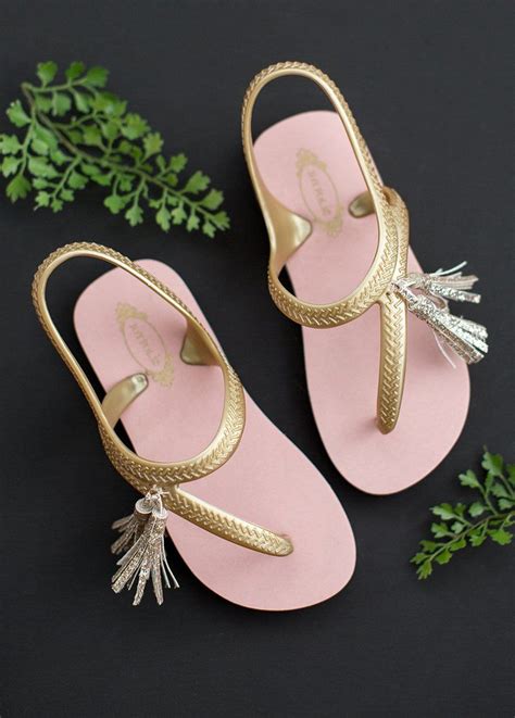 Cassia Flip Flops In Rose And Gold Instagram