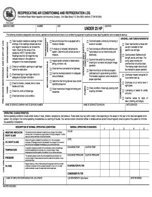 Chiller Log Sheet Excel Fill And Sign Printable Template Online