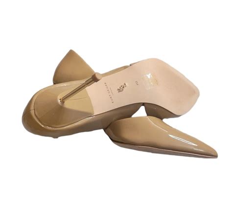 Kurt Geiger London Bond 90 Pumps In Nude Patent Leath Gem