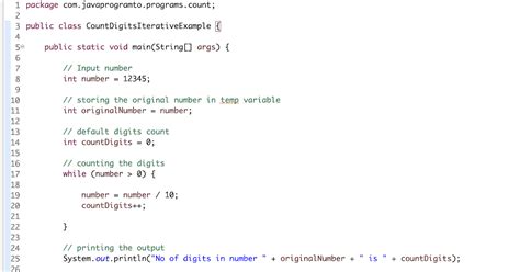 Java Program To Count Number Of Digits In Number Javaprogramto