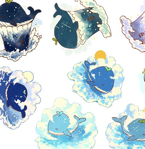 N Kim On Twitter I Also Have New Sticker Sets Available Too Whales