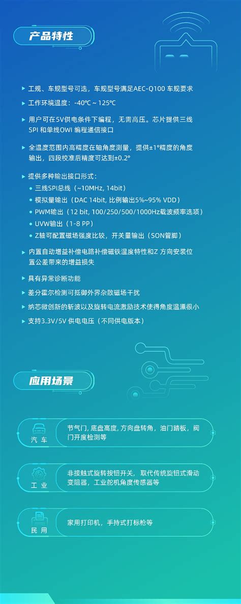 让测量角度全开！纳芯微推出高精度、具有共模磁场抑制的磁角度传感器nsm301x系列 电子工程专辑