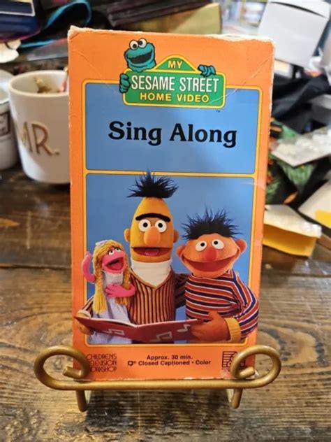 MY SESAME STREET Sing Along VHS Video VCR Tape Music Songs VTG Random ...