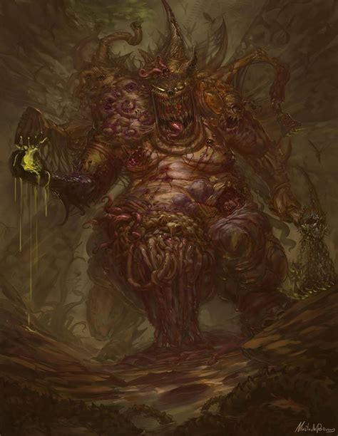 Warhammer Fantasy Daemon Prince Of Nurgle By Getsugadante Warhammer