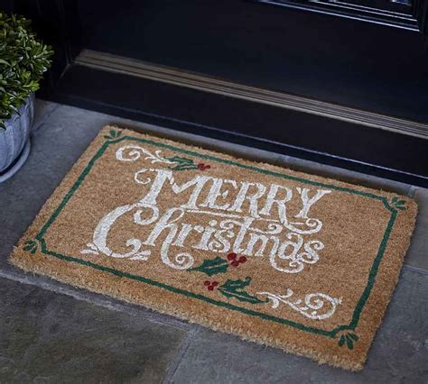 How To DIY Personalized Coir Christmas Door Mats And Show Your Joy!