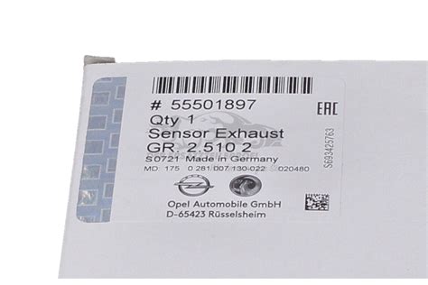 Original Stickoxid Sonde Nox Sonde F R Opel Zafira C Ebay