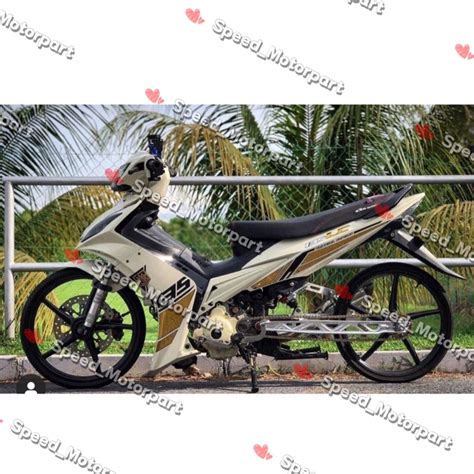 Set Lc V1 Hitam Putih Motorsikal Yamaha 135lc Tahun 2009 Hitam Putih