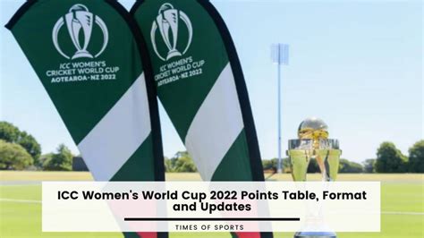 ICC Women's World Cup Points Table 2022, Format and Updates