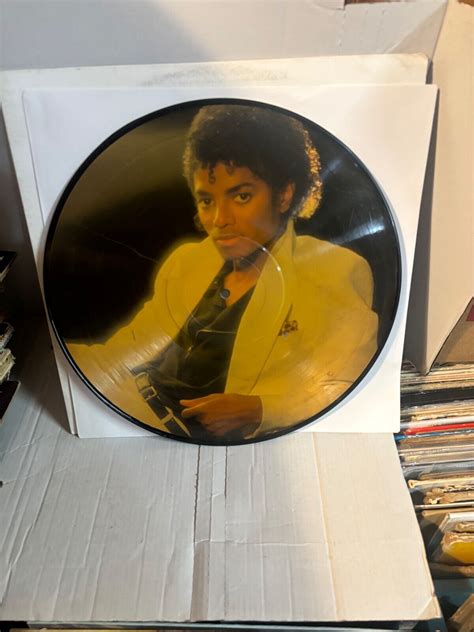 Michael Jackson Thriller Picture Disc Vinyl Record Album Lp Ebay