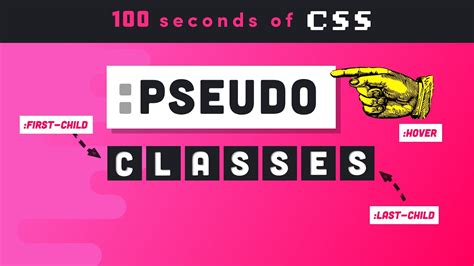 CSS Pseudo Classes In 100 Seconds YouTube