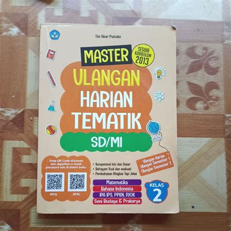 Jual BUKU ORIGINAL BEKAS MASTER ULANGAN HARIAN TEMATIK KELAS 2 SD MI