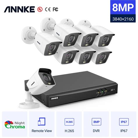 ANNKE Sistema de videovigilancia 4K grabador de vídeo DVR 4K 8