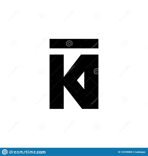 Dise O De Letra Del Logotipo De Ki Stock De Ilustraci N Ilustraci N