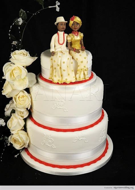 Beautiful And Colorful Nigerian Traditional Engagement Wedding Cake Ideas