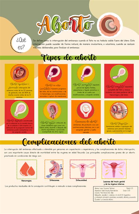 Infografía aborto infografia Aborto Se define como la interrupciÛn