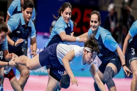 Asian Games Indian Women S Kabaddi Team Assured Medal After Beating