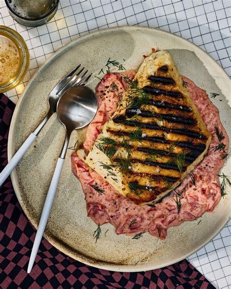 Grilled Halibut With Smoked Cherry Tomato Mascarpone Sauce WSJ Recipes