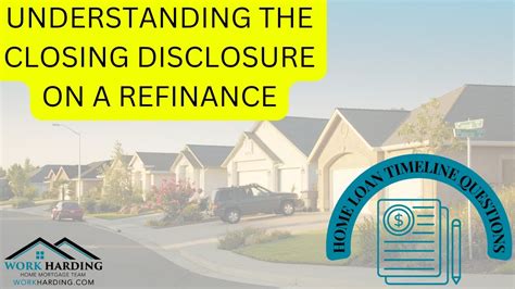 Understanding The Closing Disclosure On A Refinance Youtube