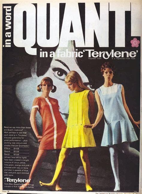 The Swinging Sixties 1960s Fashion Sixties Dress Mary Quant Fashion