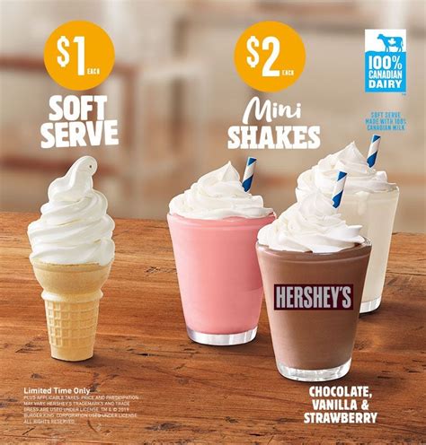 [Burger King] $1 Soft Serve Cones / $2 Mini Shakes : ShopCanada