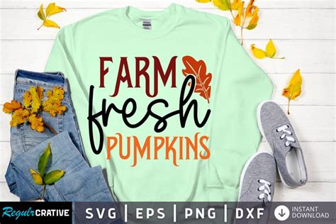 Farm Fresh Pumpkins SVG Fall SVG Design