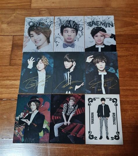 Shinee In Wonderland Rare Star Collection Cards Photocards Pc Onew