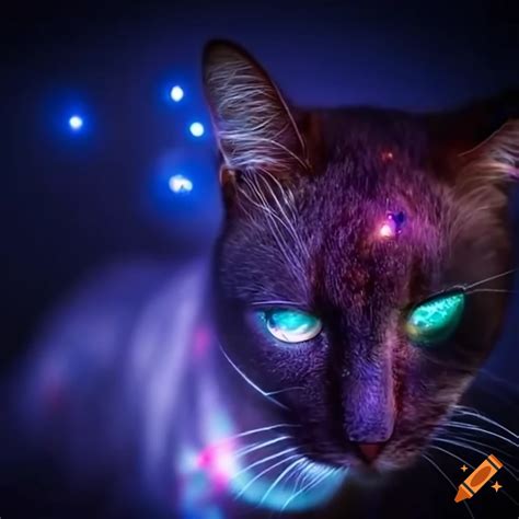 Space Laser Cat Wallpaper