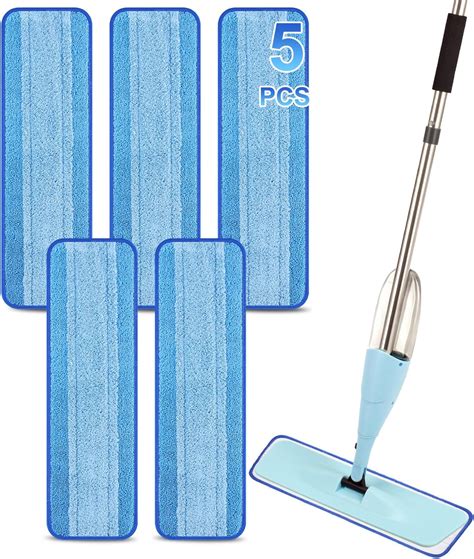 Masthome Microfiber Flat Mop And 3 Pack Mop Refillswet Dry Mop For Hardwood