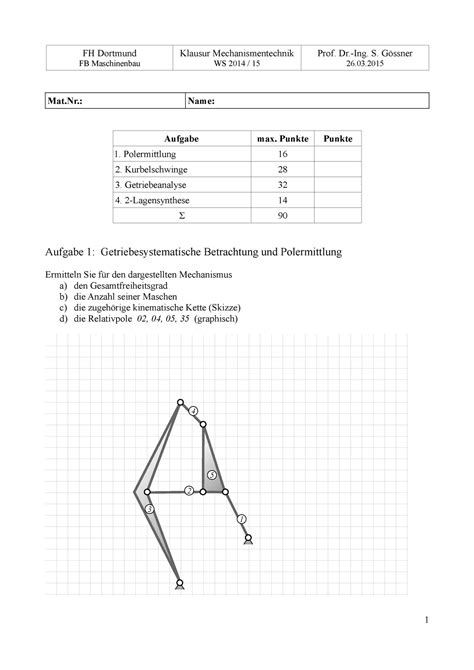 Klausur Wintersemester 2013 2014 Fragen FH Dortmund Klausur