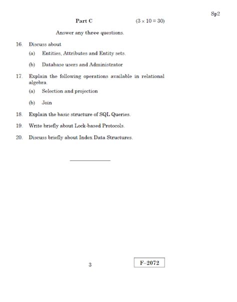 Alagappa University M Sc It Relational Database Management System Rdbms April 2019