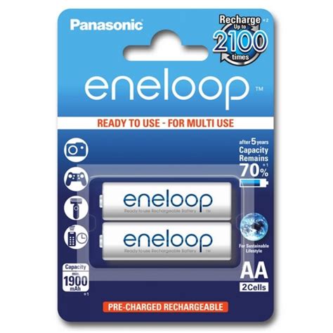 Panasonic Eneloop Aa Mah Min Mah Bk