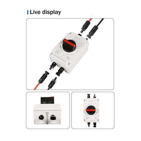 4x Pv Solar Photovoltaic Disconnect Switch Lonq 40 Dc Isolator Solar Switch Ip66 Waterproof