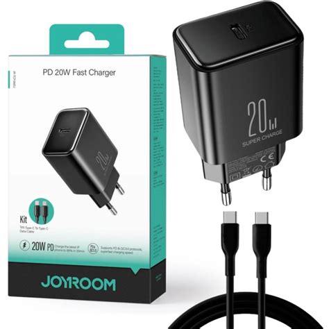 Adowarka Sieciowa Joyroom Jr Tcf W Pd Qc X Usb C Czarna