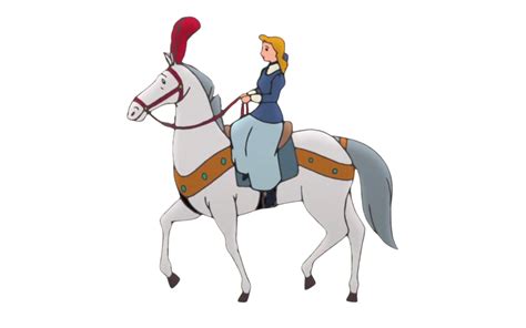 Cinderella Riding Her Horse By Dracoawesomeness On Deviantart