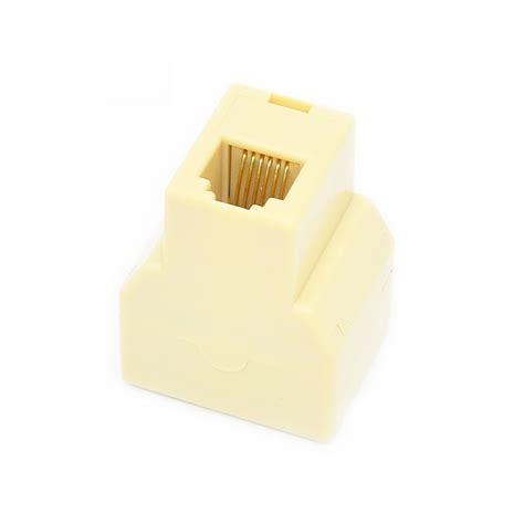 Factory Price Abs Rj To Female Telephone Line Splitter Adapter