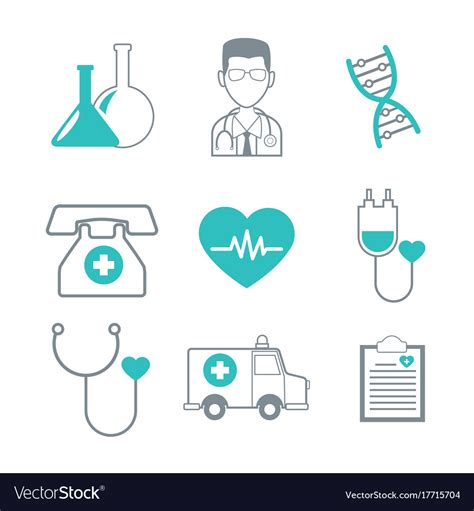 Medical Healthcare Icons Royalty Free Vector Image