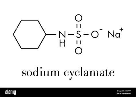 Sodium Cyclamate Artificial Sweetener Molecule Stock Vector Images Alamy