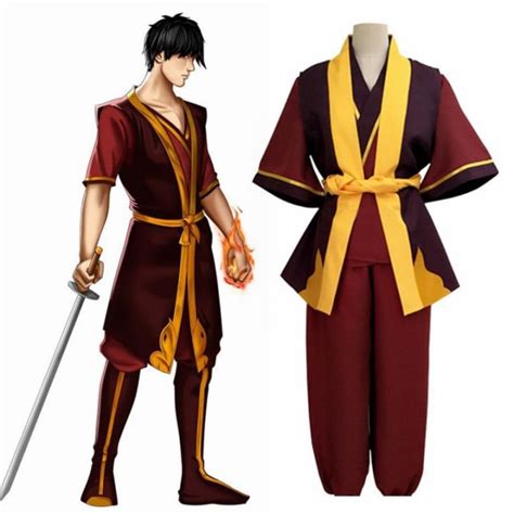 Anime Avatar the last Airbender Katara Zuko Cosplay Costumes Long Short ...