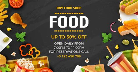 Free Food Banner Templates For Restaurant Marketing