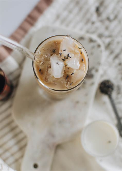 No Equipment Needed Iced Lavender Latte Recipe - Honestly Relatable