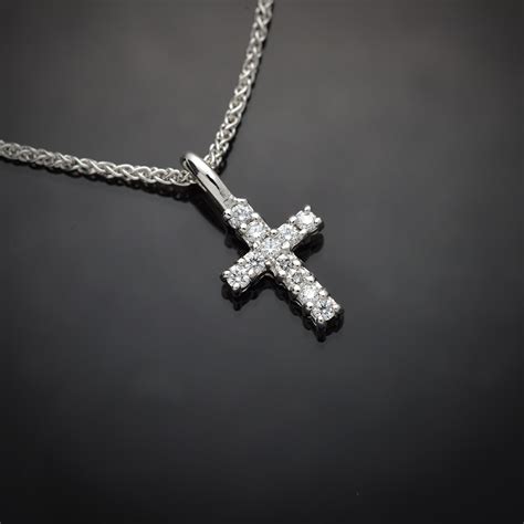 Diamond Cross In 14k White Gold John Marmo