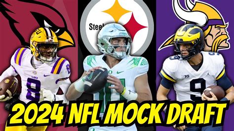 2024 Nfl Mock Draft 5 First Round Qbs Youtube