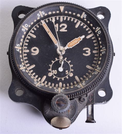 Ww2 Luftwaffe Junghans J30 Bz Aircraft Clock Complete With Original Outer Covering Luminous Han