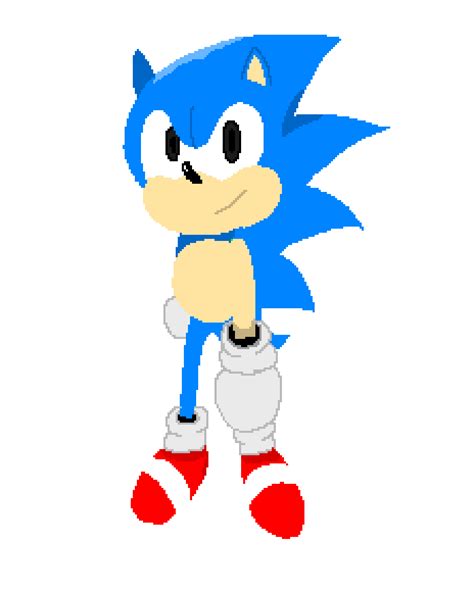 My First Pixel Art Sonic Classic By Gigasonic2 On Deviantart