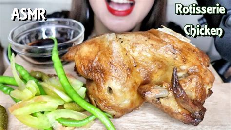 Asmr Rotisserie Chicken Eating Sounds No Talking Youtube